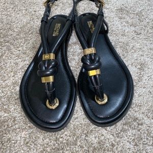 Michael Kors Black Flat Sandals 6